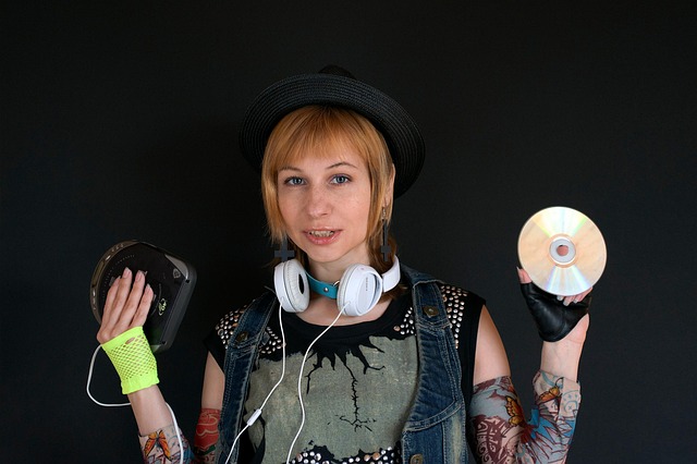 Rocker, Punk, Headset, Musik Hören