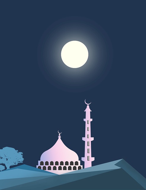 Free Mosque Moon illustration and picture