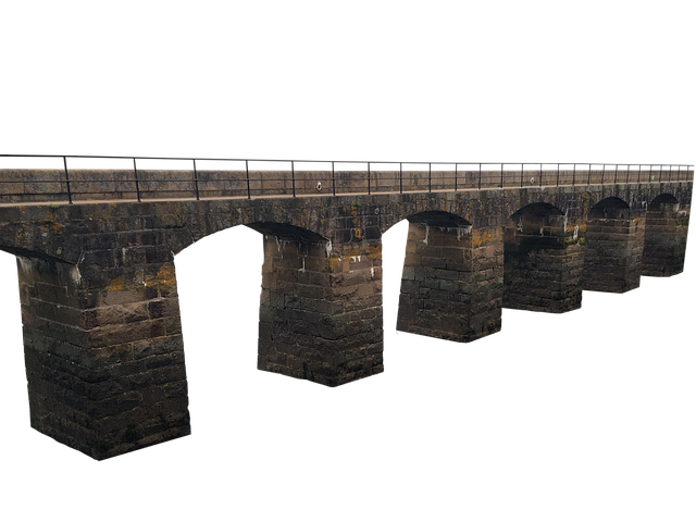 Free bridge path footpath illustration