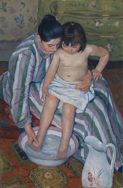 Baño, Baños, Niños, Baño De Niños, Madre