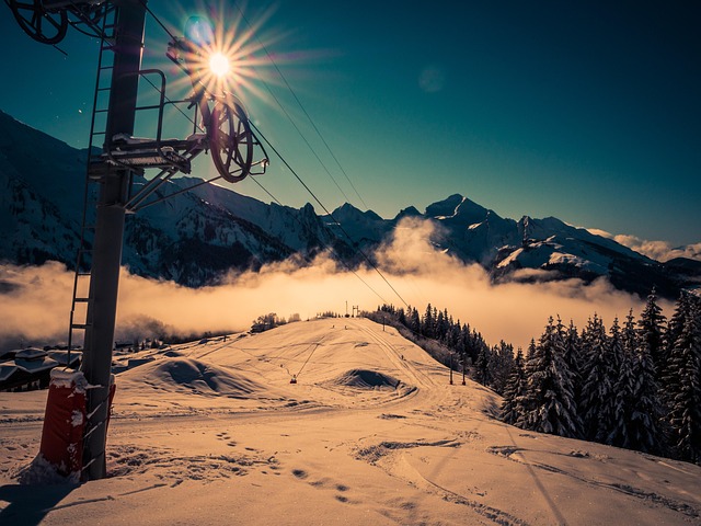 Esqui, Lift, Neve, Elevador De Esqui