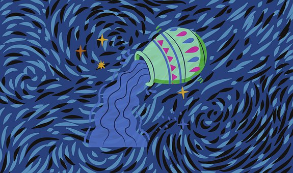 Free Zodiac Sign Aquarius illustration and picture