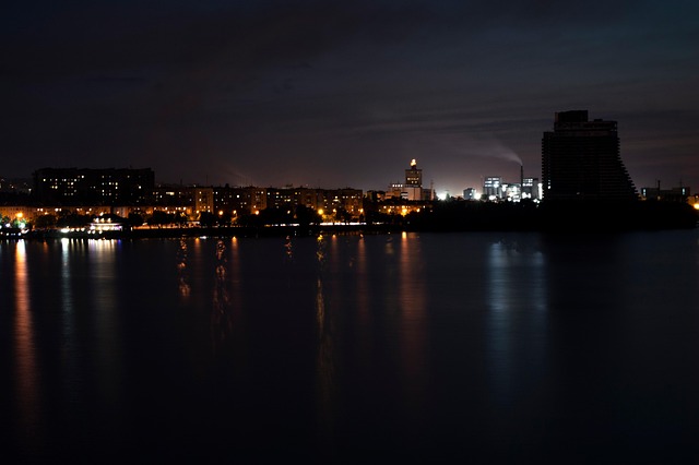 Stadt, Nächtliche Stadt, Nacht, Abend
