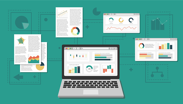 Free graph charts stats illustration