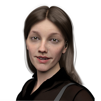 Retrato, Mulher, Modelo, Pele, Penteado