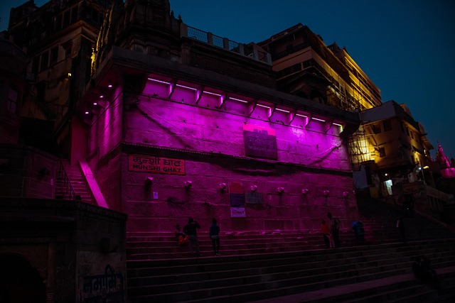 Nacht, Alt, Architektur, Farbe, Lichter