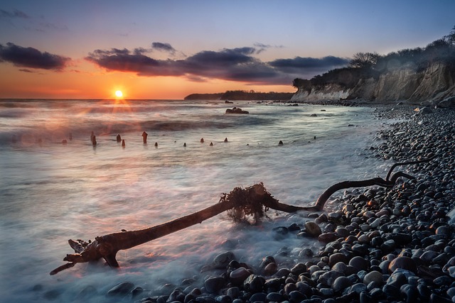 Free Sunset Sea photo and picture