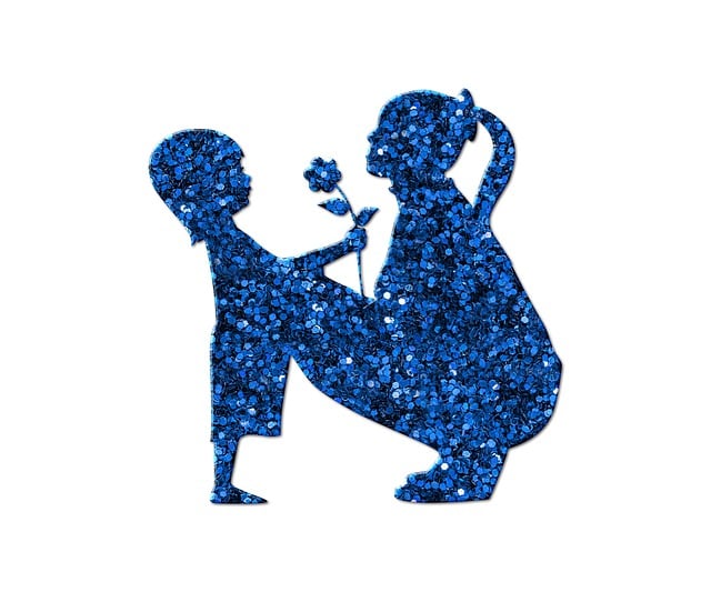 Free glitters blue kid baby mother illustration