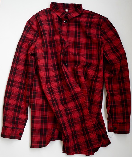 Camisa com detalhes de Barrado vermelho