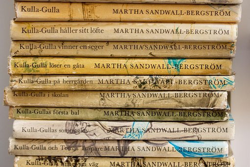 Bøger, Gammel, Kulla-Gulla, Børnebøger