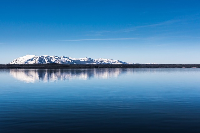 Yellowstone, Jezero, Modrý, Hora