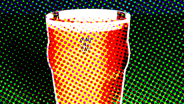 Øl, Pint, Drikke, Drik, Pop Art