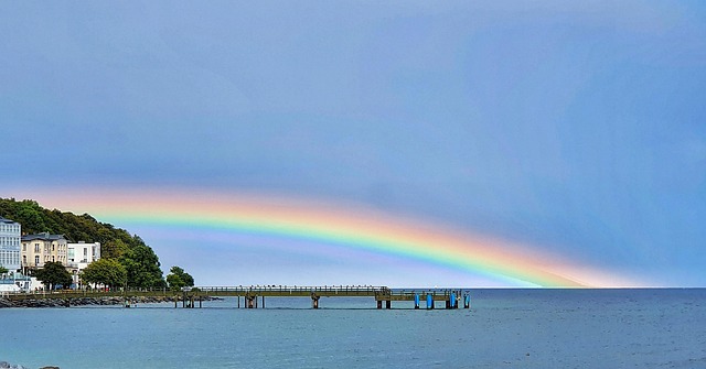 Regenbogen, Rügen, Wasser, Meer, Ostsee