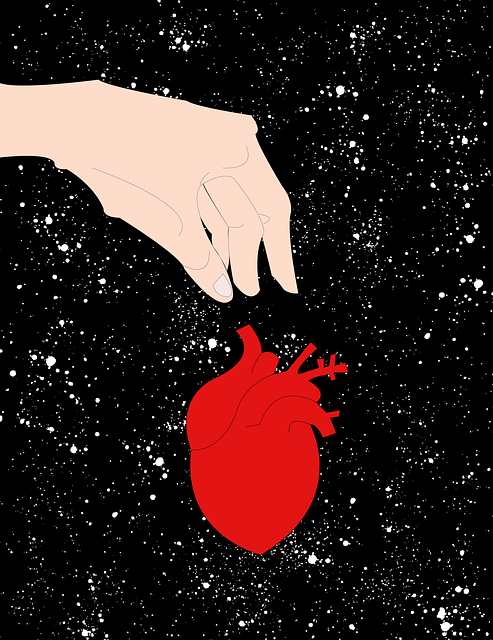 Free heart love hand illustration
