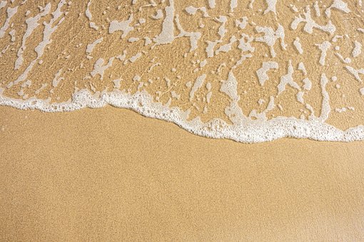 Sand, Welle, Meer, Textur