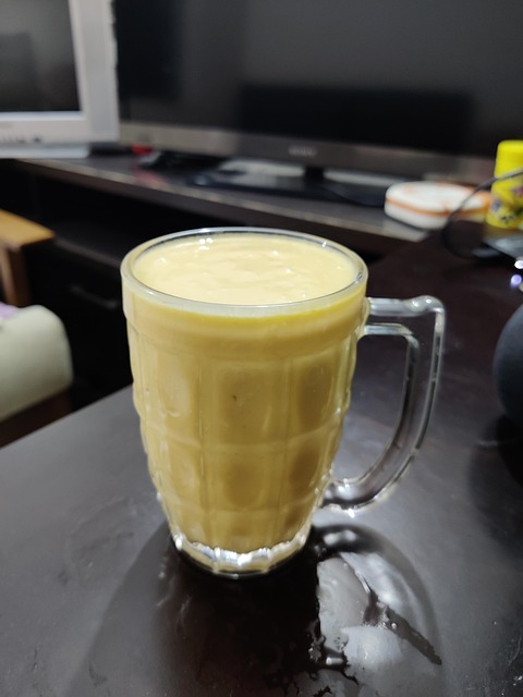 Free Mango Juice In Glass photo and picture