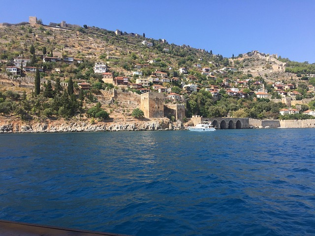 Mar, Paisaje, Agua, Montañas, Playa