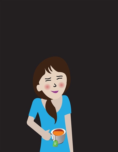 Free Girl Drinking illustration and picture