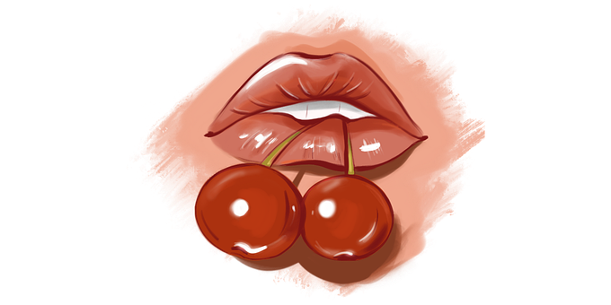 Free Lips Cherry illustration and picture