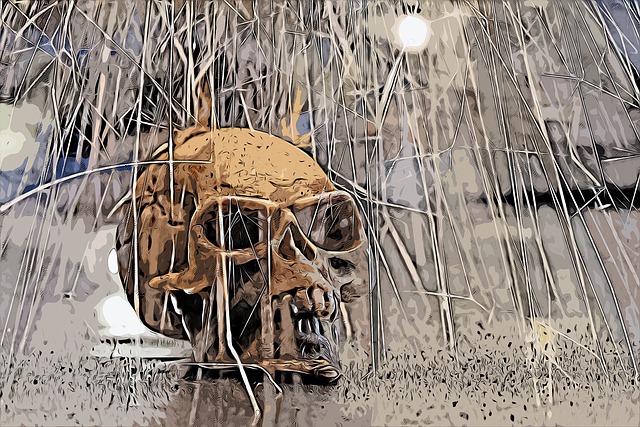 Free hellfire skull dead illustration