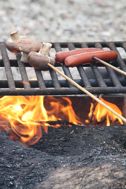 Free Grilling Hot Dogs photo and picture