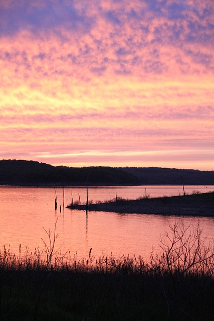 Free Sunset Lake photo and picture
