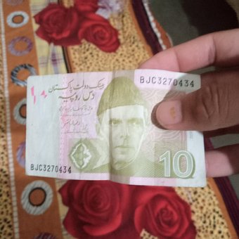 Free Pakistani Currency 10 Rupees Note photo and picture