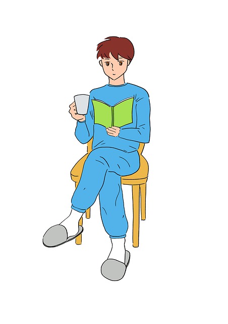 Free Man Reading illustration and picture