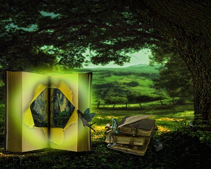 Floresta, Um Livro, Conto De Fadas