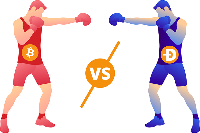 Free bitcoin dogecoin versus illustration