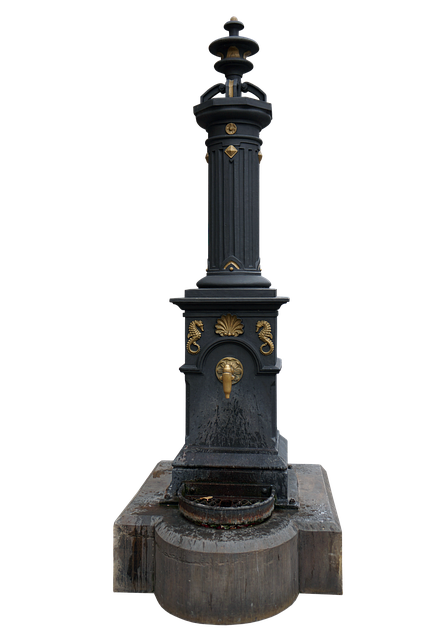 Free fountain water source illustration