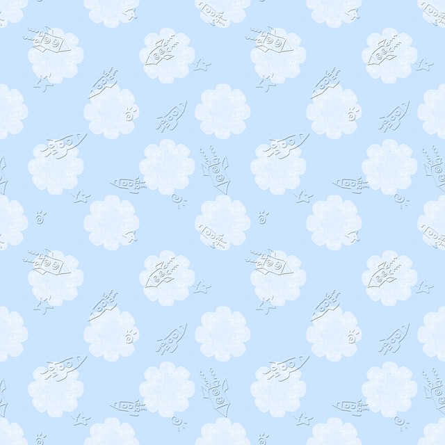Free spaceship embossed background illustration