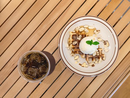 Free Waffle Americano photo and picture