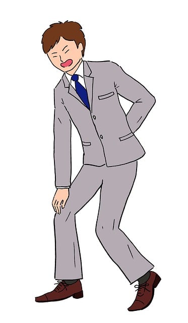 Free Man Back Pain illustration and picture