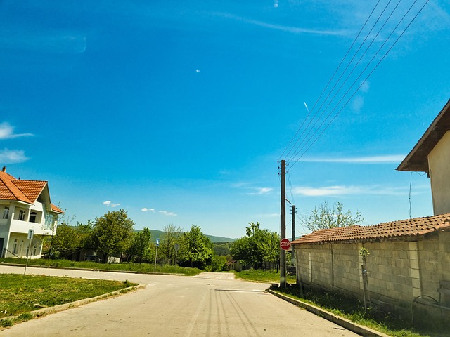 Cruzamento, Pare, Muro, Assinar, Casa