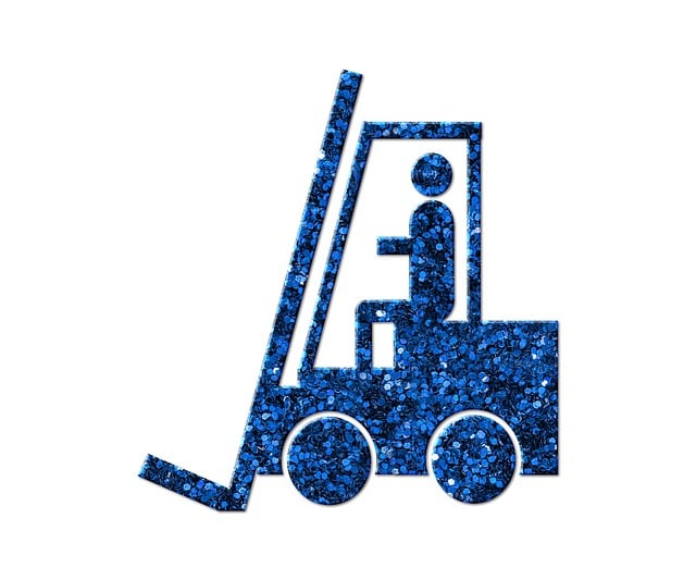 Download free HD stock image of Forklift Industrial Truck Free forklift industrial truck blue illustration