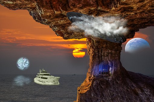 Free Sunset Ufo photo and picture