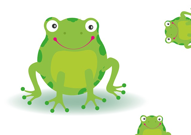 Free frog green fun illustration