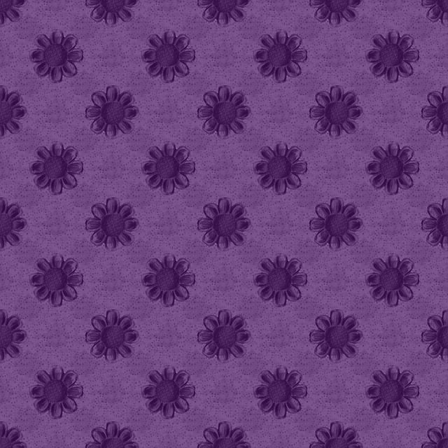Free flowers purple pattern illustration