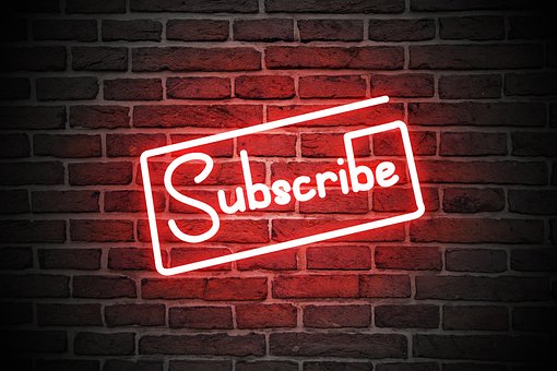 Abonnere, Youtube, Knap, Abonnement