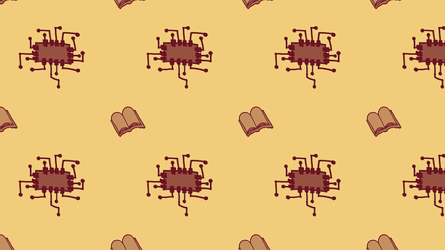 Computerchip, Bücher, Muster