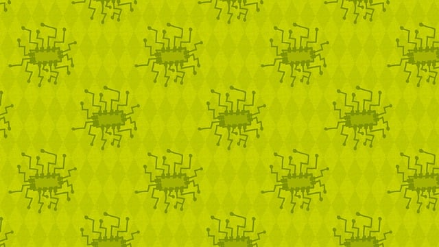 Free computer chip green pattern illustration