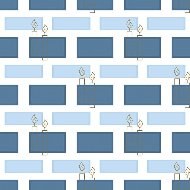 Free candles brick pattern illustration