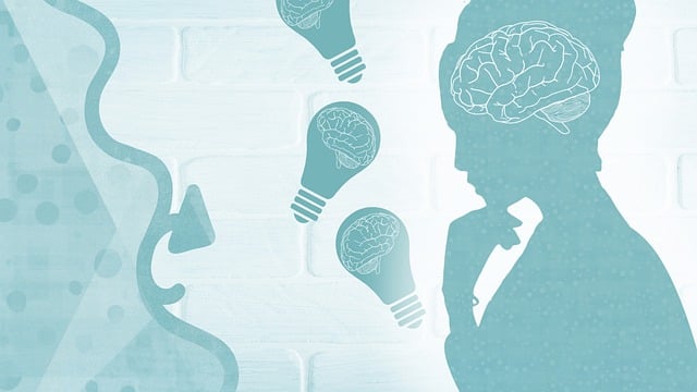 Free woman brain light bulb illustration