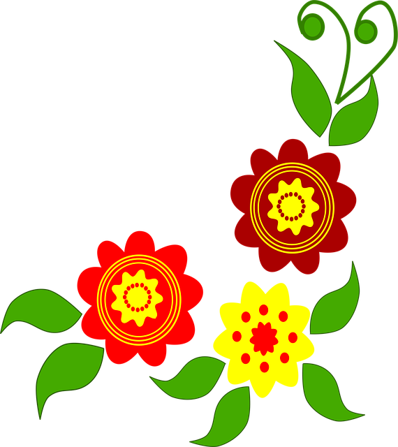 Free Pattern Flowers vector and picture