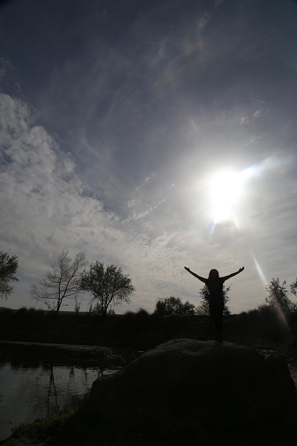 Sieg, Erobern, Sonne, Himmel, Felsen