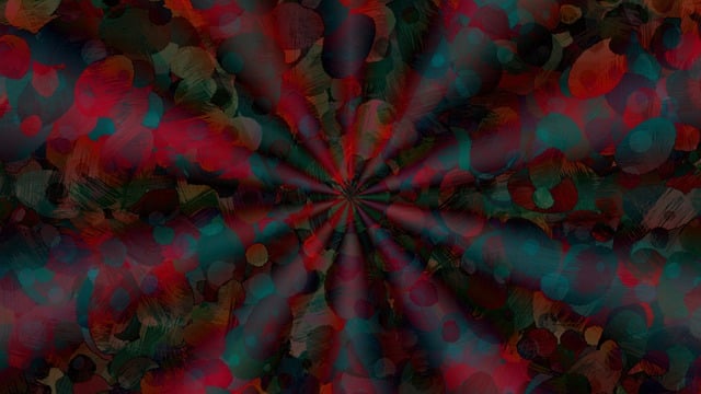 Free round wave crimson illustration