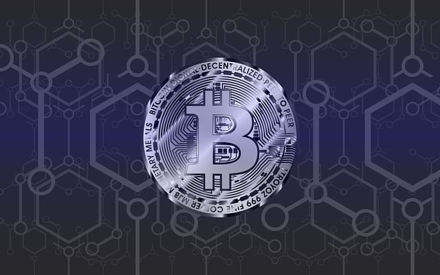 Free bitcoin block chain currency illustration