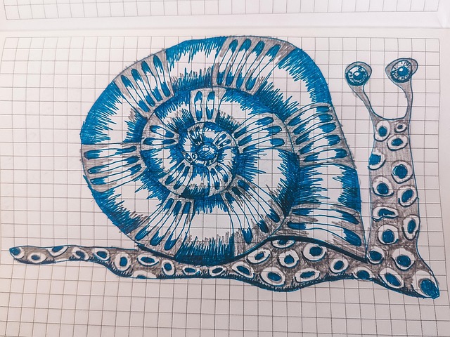 Tekening, Slak, Notitieboekje