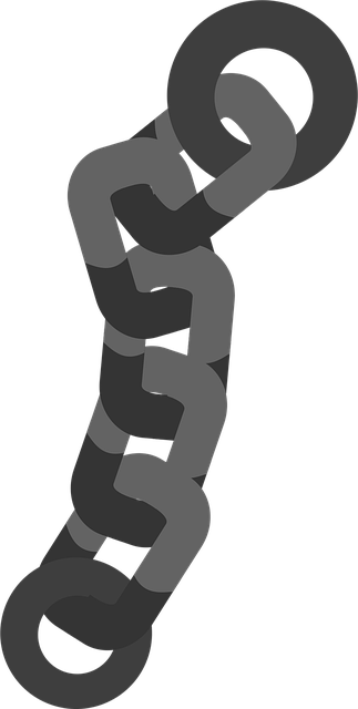 Free chain metal rusty vector